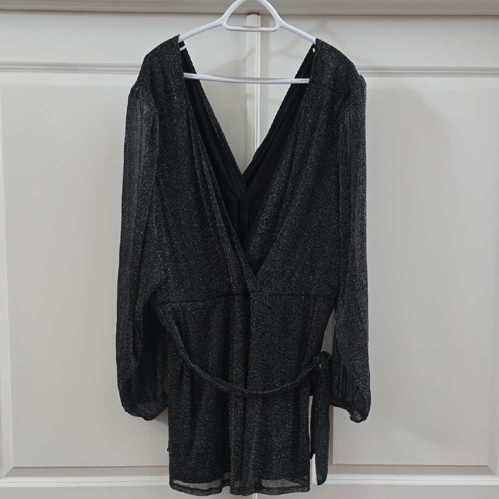 NWT: Torrid Black Glitter Dress
